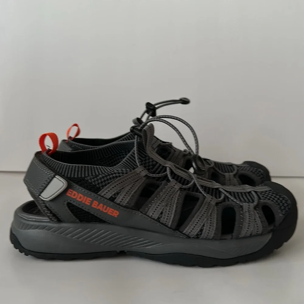 Eddie Bauer Men’s Gray and Black Water Shoes Size 9M